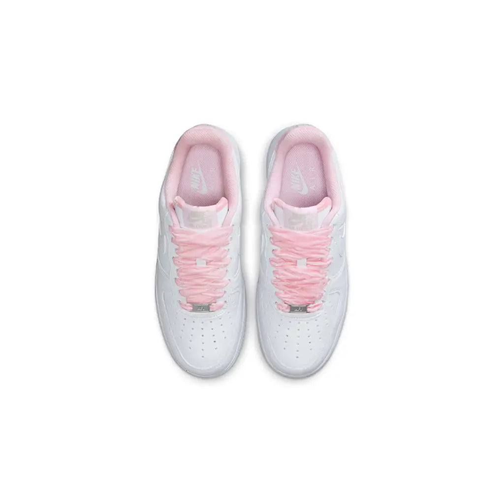 Nike Air Force 1 Low Pink Foam Ribbon Laces Women's
